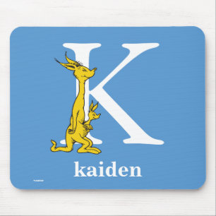 Dr. Seuss's ABC: Buchstabe K - Weiß Namen hinzuf Mousepad