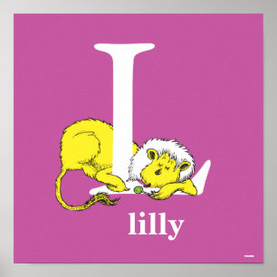 Dr. Seuss's ABC: Buchstabe L - Weiß   Fügen Sie Ih Poster