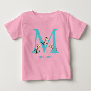 Dr. Seuss's ABC: Buchstabe M - Türkis Fügen Sie Baby T-shirt