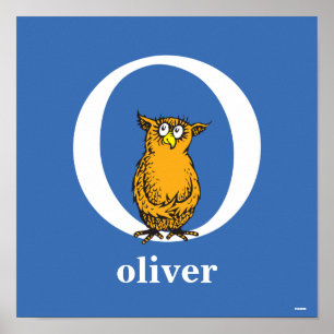 Dr. Seuss's ABC: Buchstabe O - Weiß Namen hinzuf Poster