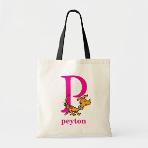 Dr. Seuss's ABC: Buchstabe P - Pink Namen eingeb Tragetasche