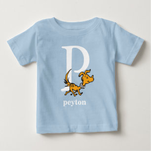 Dr. Seuss's ABC: Buchstabe P - Weiß Namen hinzuf Baby T-shirt