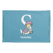 Dr. Seuss's ABC: Buchstabe S - weiß| Name hinzufüg Kissenbezug (Rückseite)