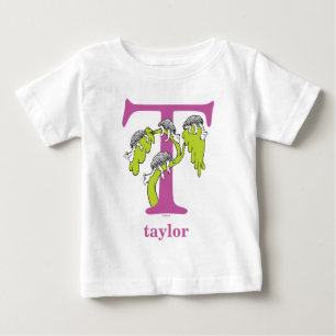 Dr. Seuss's ABC: Buchstabe T - Lila Namen hinzuf Baby T-shirt