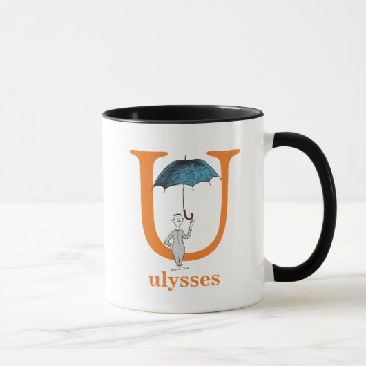 Dr. Seuss's ABC: Buchstabe U - Orange| Name hinzuf Tasse (Rechts)