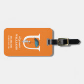 Dr. Seuss's ABC: Buchstabe U - Weiß| Name hinzufüg Gepäckanhänger (Vorderseite horizontal)