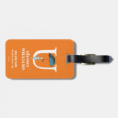 Dr. Seuss's ABC: Buchstabe U - Weiß| Name hinzufüg Gepäckanhänger (Rückseite horizontal)