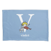 Dr. Seuss's ABC: Buchstabe V — Weiß| Name hinzufüg Kissenbezug (Vorderseite)