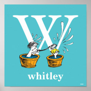 Dr. Seuss's ABC: Buchstabe W - Weiß   Namen hinzuf Poster