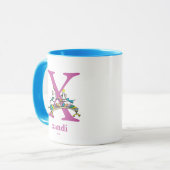 Dr. Seuss's ABC: Buchstabe X - Lila| Name hinzufüg Tasse (Vorderseite Links)