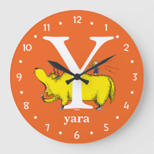 Dr. Seuss's ABC: Buchstabe Y - Weiß   Fügen Sie Ih Große Wanduhr