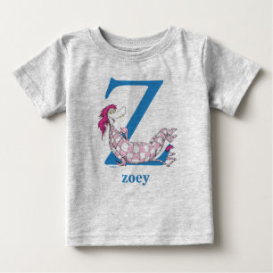 Dr. Seuss's ABC: Buchstabe Z - Blau Fügen Sie Ih Baby T-shirt