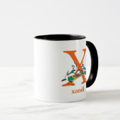 Dr. Seuss's ABC: Buchstaben X - Orange| Name hinzu Tasse (VorderseiteRechts)
