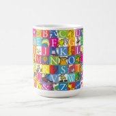Dr. Seuss's ABC farbenfrohes Blockbuchstabenmuster Kaffeetasse (Mittel)