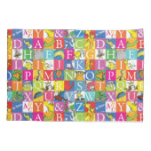 Dr. Seuss's ABC-farbiges Blockbuchstabenmuster Kissenbezug (Rückseite)