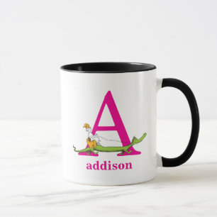 Dr. Seuss's ABC: Letter A - Pink   Add Your Name Tasse