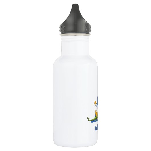 Dr. Seuss's ABC: Letter A - White | Name hinzufüge Edelstahlflasche (Links)