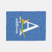 Dr. Seuss's ABC: Letter A - White | Name hinzufüge Fleecedecke (Vorderseite (Horizontal))