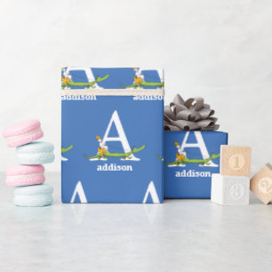 Dr. Seuss's ABC: Letter A - White   Name hinzufüge Geschenkpapier