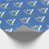 Dr. Seuss's ABC: Letter A - White | Name hinzufüge Geschenkpapier (Ecke)