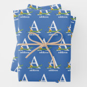 Dr. Seuss's ABC: Letter A - White | Name hinzufüge Geschenkpapier Set (Beispiel)