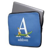 Dr. Seuss's ABC: Letter A - White | Name hinzufüge Laptopschutzhülle (Vorderseite Links)