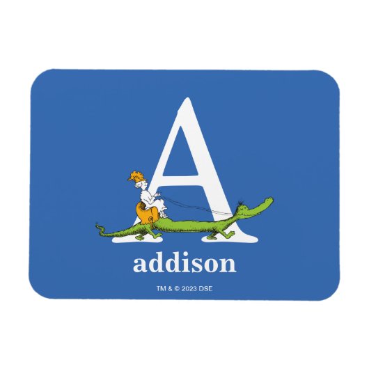 Dr. Seuss's ABC: Letter A - White | Name hinzufüge Magnet (Horizontal)