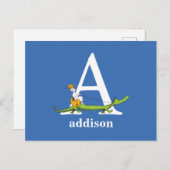 Dr. Seuss's ABC: Letter A - White | Name hinzufüge Postkarte (Vorne/Hinten)
