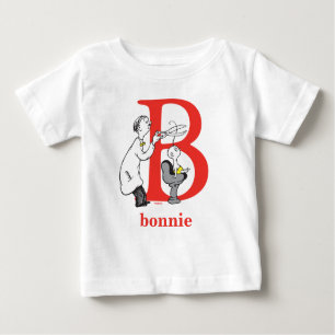 Dr. Seuss's ABC: Letter B - Red   Name hinzufügen Baby T-shirt