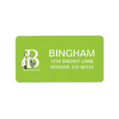 Dr. Seuss's ABC: Letter B - White | Name hinzufüge Adressaufkleber (Vorne)