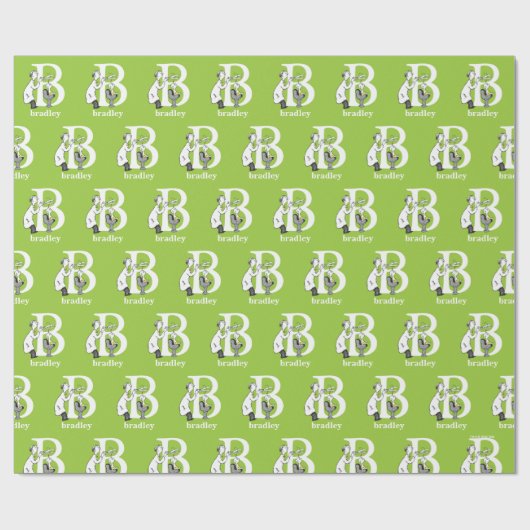 Dr. Seuss's ABC: Letter B - White | Name hinzufüge Geschenkpapier (Flach)