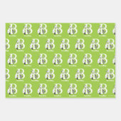 Dr. Seuss's ABC: Letter B - White | Name hinzufüge Geschenkpapier Set (Vorderseite)