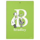 Dr. Seuss's ABC: Letter B - White | Name hinzufüge Klemmbrett (Rückseite)