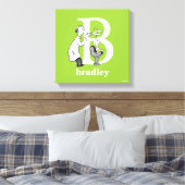 Dr. Seuss's ABC: Letter B - White | Name hinzufüge Leinwanddruck (Insitu (Schlafzimmer))
