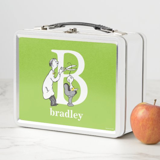 Dr. Seuss's ABC: Letter B - White | Name hinzufüge Metall Brotdose (Beispiel)