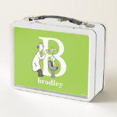 Dr. Seuss's ABC: Letter B - White | Name hinzufüge Metall Brotdose (Rückseite)