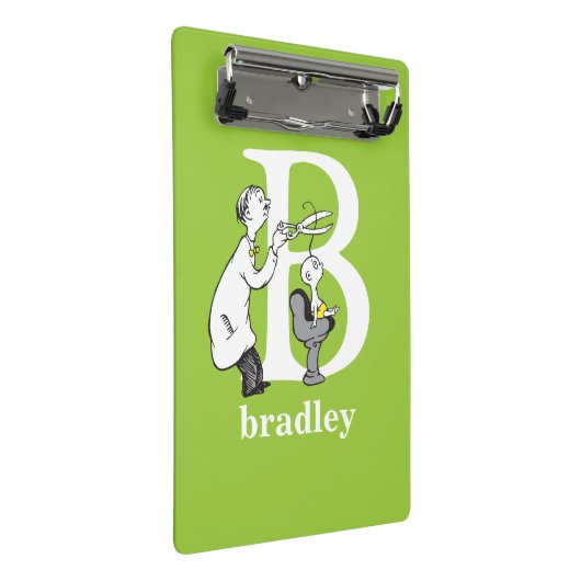 Dr. Seuss's ABC: Letter B - White | Name hinzufüge Mini Klemmbrett (Schrägansicht)