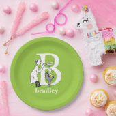 Dr. Seuss's ABC: Letter B - White | Name hinzufüge Pappteller (Party)