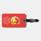 Dr. Seuss's ABC: Letter C - White | Name hinzufüge Gepäckanhänger (Rückseite horizontal)