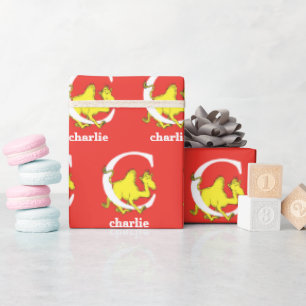 Dr. Seuss's ABC: Letter C - White   Name hinzufüge Geschenkpapier