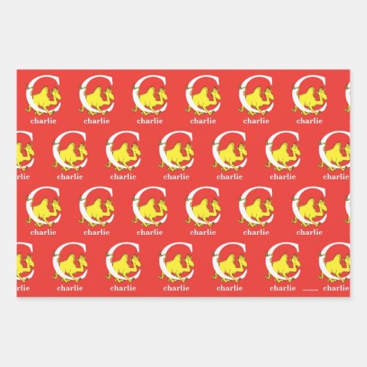 Dr. Seuss's ABC: Letter C - White | Name hinzufüge Geschenkpapier Set (Vorderseite 2)