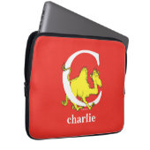 Dr. Seuss's ABC: Letter C - White | Name hinzufüge Laptopschutzhülle (Vorne Rechts)