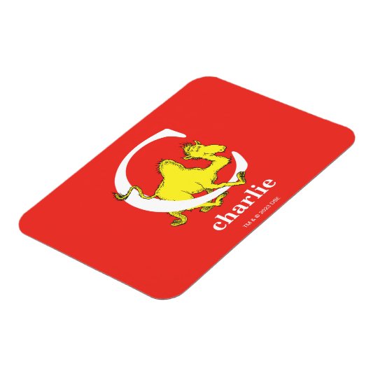 Dr. Seuss's ABC: Letter C - White | Name hinzufüge Magnet (Linke Seite)