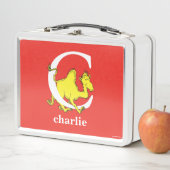 Dr. Seuss's ABC: Letter C - White | Name hinzufüge Metall Brotdose (Beispiel)