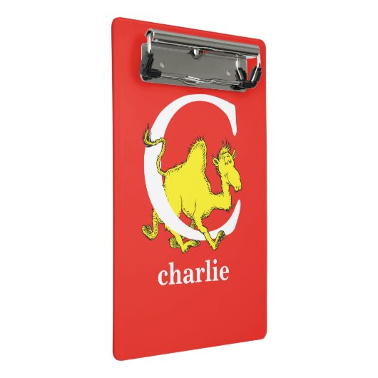 Dr. Seuss's ABC: Letter C - White | Name hinzufüge Mini Klemmbrett (Schrägansicht)