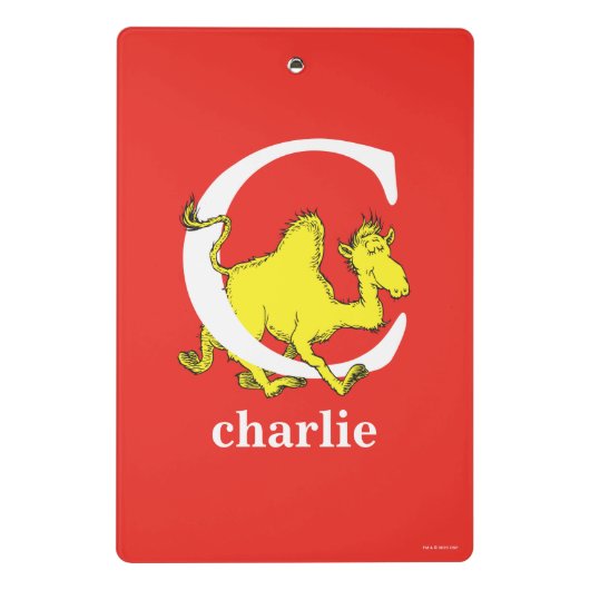 Dr. Seuss's ABC: Letter C - White | Name hinzufüge Mini Klemmbrett (Rückseite)