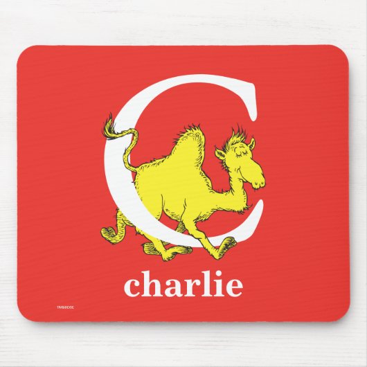 Dr. Seuss's ABC: Letter C - White | Name hinzufüge Mousepad (Vorne)