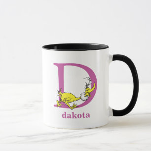 Dr. Seuss's ABC: Letter D - Lila Name hinzufügen Tasse