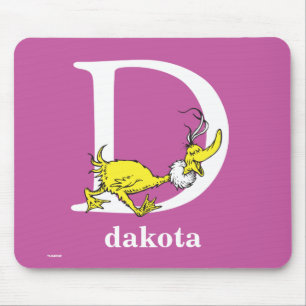 Dr. Seuss's ABC: Letter D - White   Name hinzufüge Mousepad