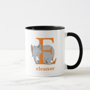 Dr. Seuss's ABC: Letter E - Orange   Name hinzufüg Tasse